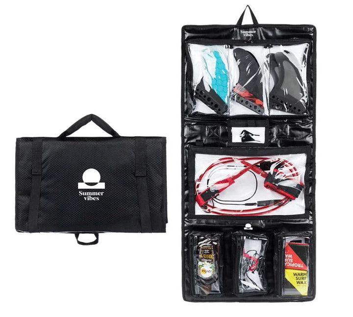 Summer Vibes Surf Accessory Storage Wallet (Car Fin Wax & Sunscreen Saver)