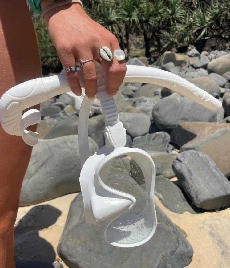 Seaside ave Mask & Snorkel Set - White wash